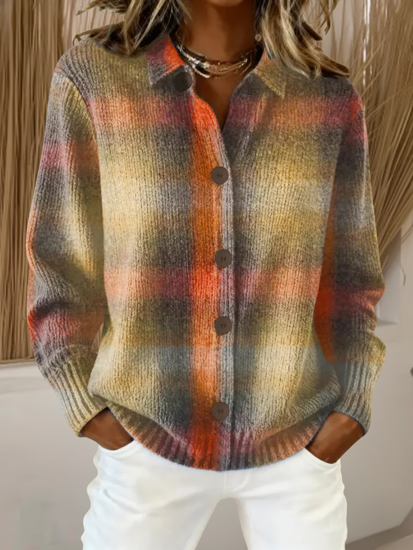 Rhoda | Artisan Check Cardigan