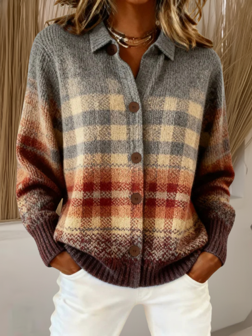 Shannon | Rustic Plaid Cardigan