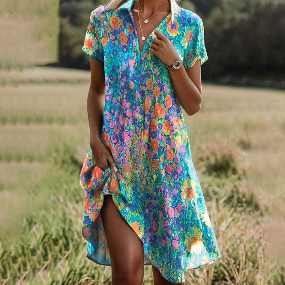 Tessa | Flowy Summer Dress – Lightweight & Breathable