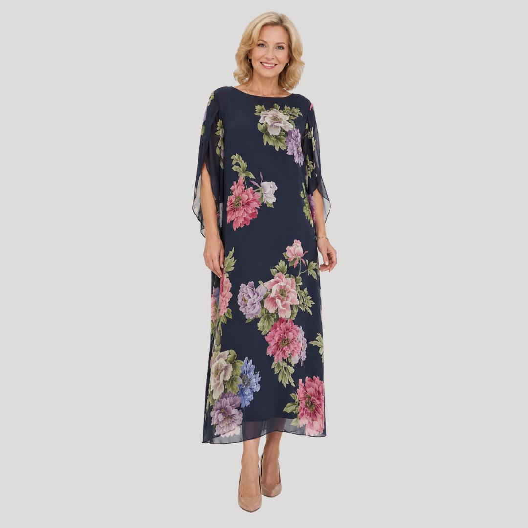 Elowen™ | Midnight Bloom Maxi Dress