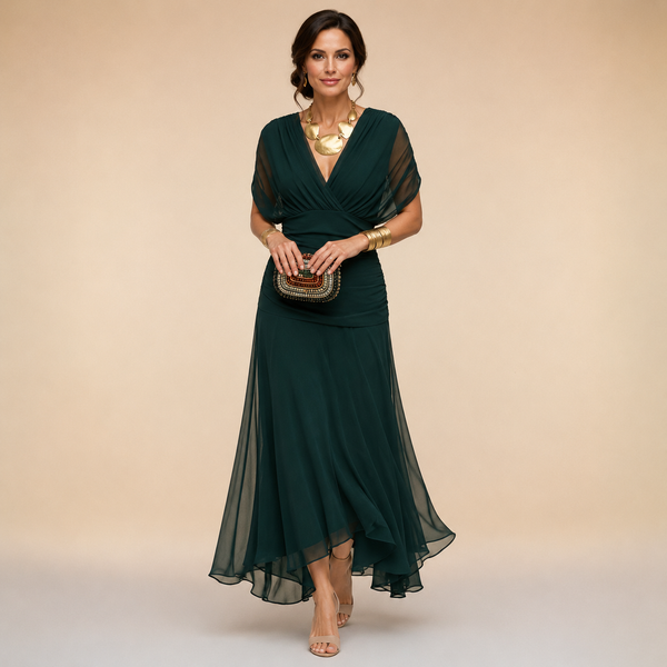 Emma dress dark green