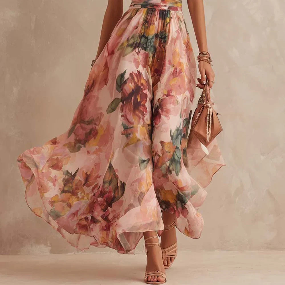 AURORA | ONE-SHOULDER FLORAL MAXI DRESS