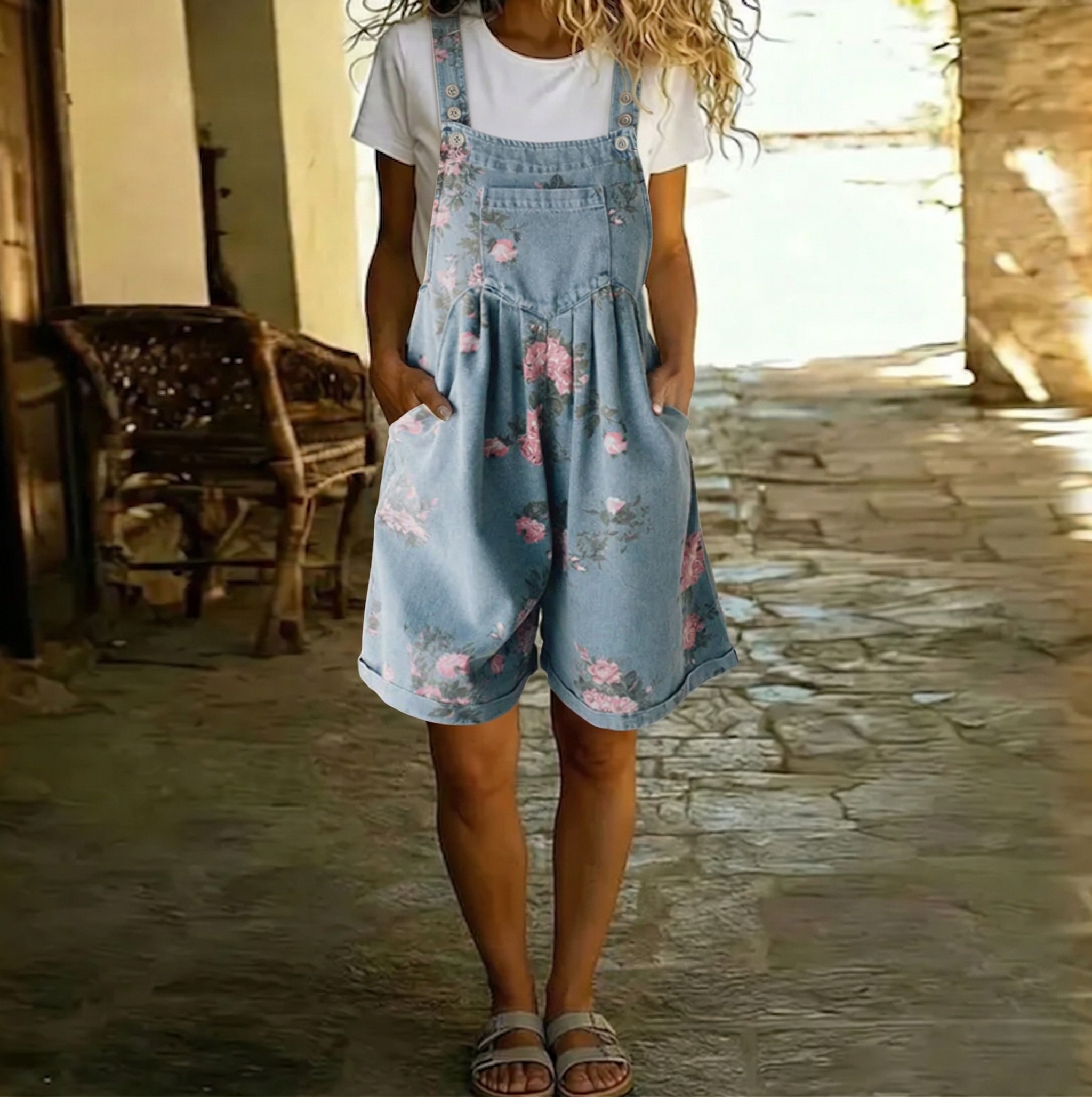 Lila Denim Jumpsuit