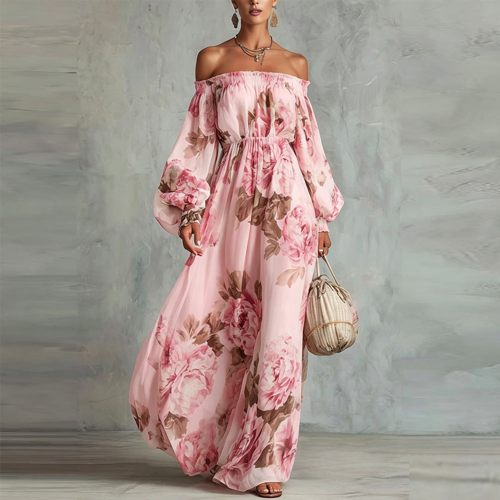 PAYTON | OFF-SHOULDER FLORAL MAXI DRESS
