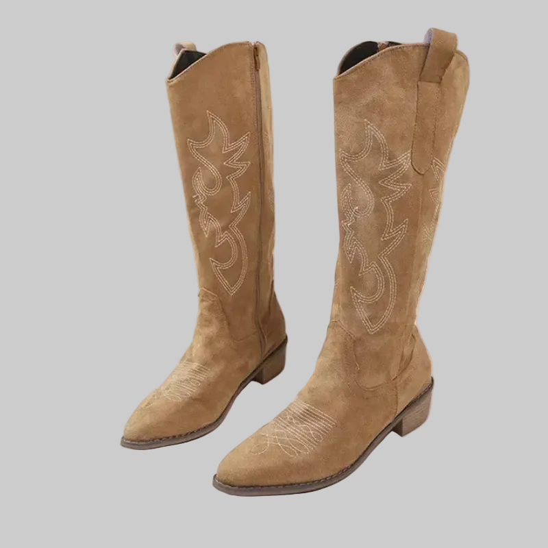 Modern Women’s Knee High Cowgirl Boots