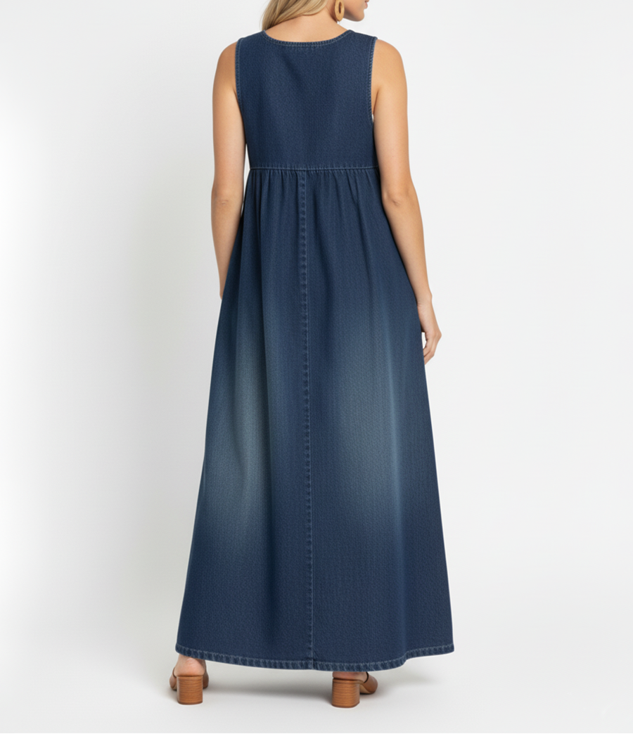 Kendra Denim Maxi Dress