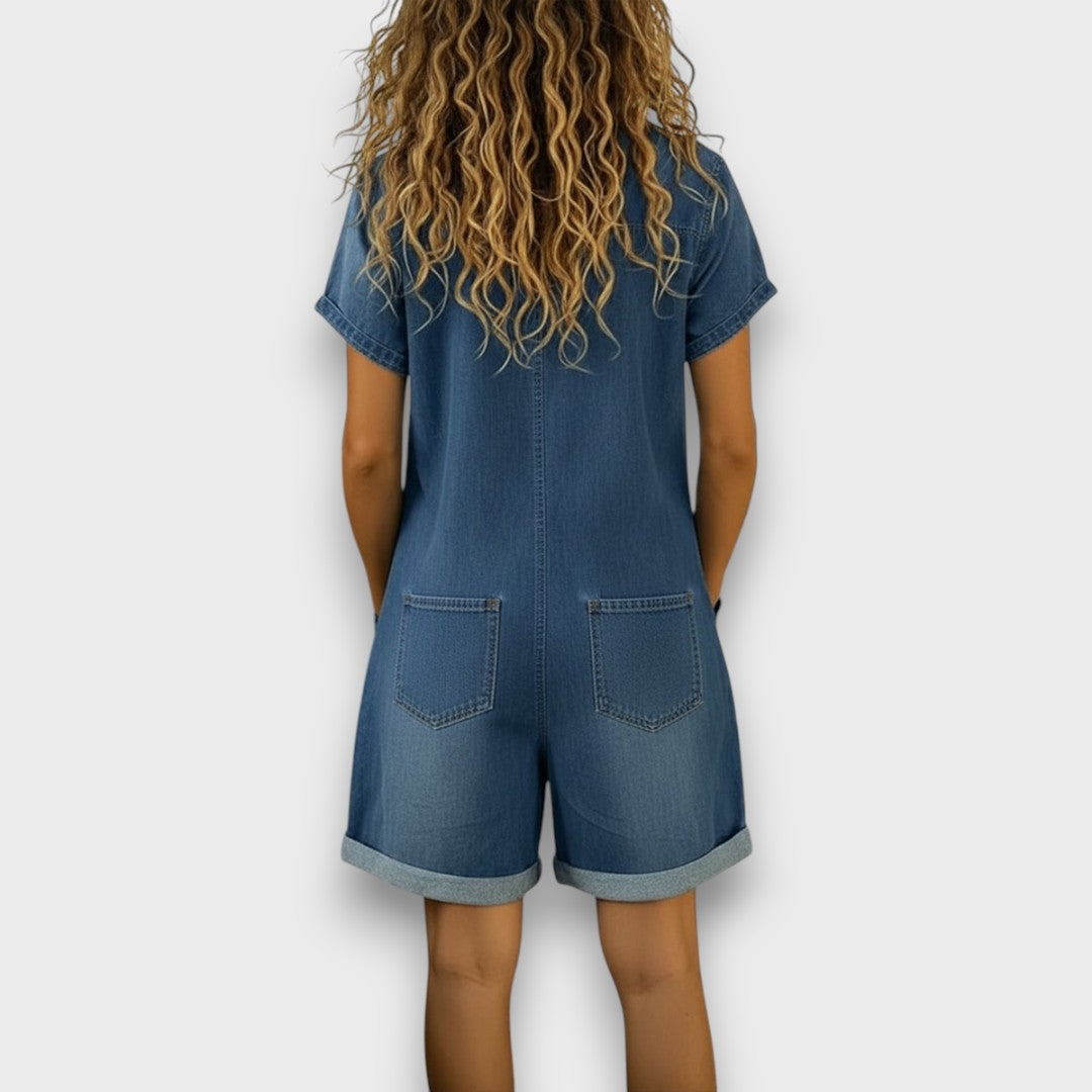 Jasmine Vintage Short Overalls