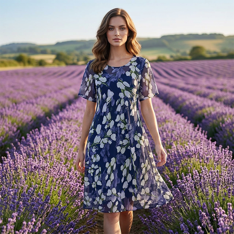 Celeste™ Floral Chiffon Dress