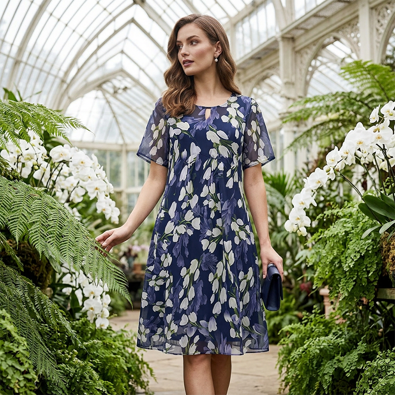 Celeste™ Floral Chiffon Dress