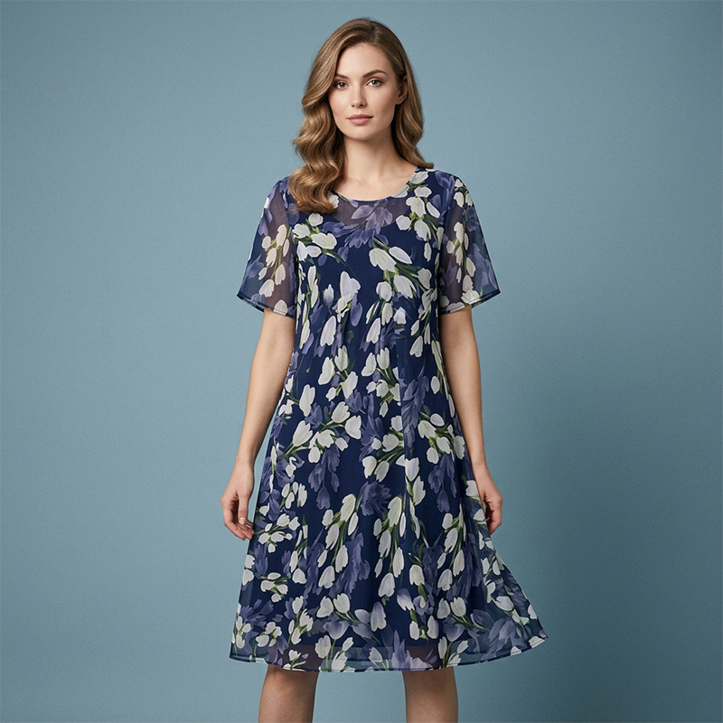 Celeste™ Floral Chiffon Dress