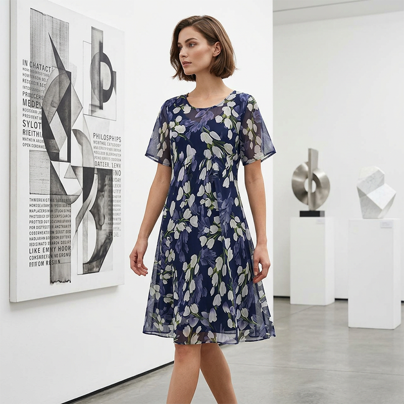 Celeste™ Floral Chiffon Dress